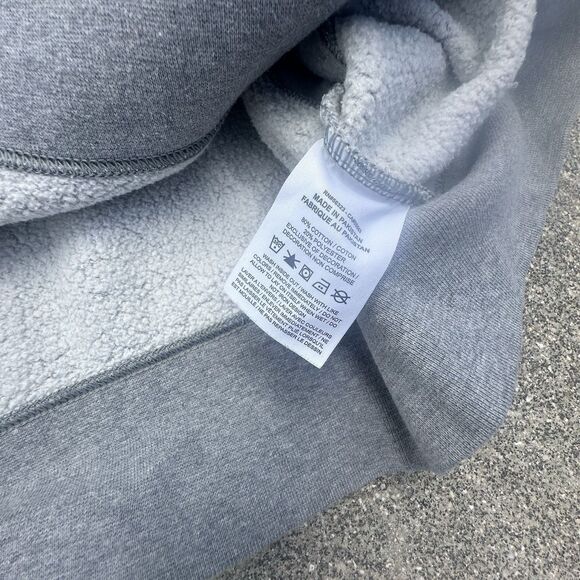 Nike Sportswear Sweatshirt Womens Medium Oversized Relaxed Gray Cropped Crewneck - Picture 5 of 7